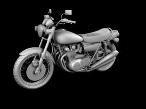 kawasaki z1 900 1972 3D Model