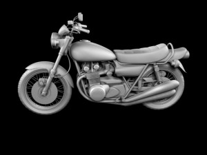 kawasaki z1 900 1972 3D मॉडल