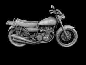 kawasaki z1 900 1972 3D Model