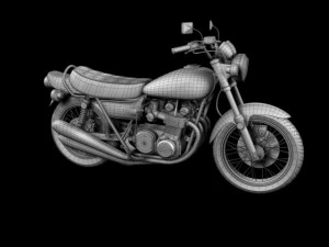 kawasaki z1 900 1972 3D Model