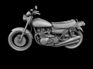 kawasaki z1 900 1972 3D Model