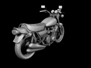 kawasaki z1 900 1972 3D Model