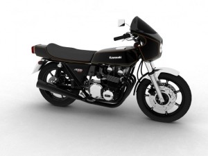kawasaki z1r 1977 3D 모델