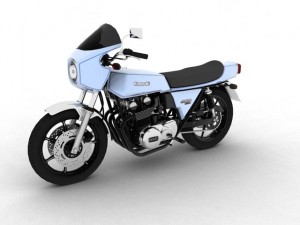 kawasaki z1r 1977 3D 모델