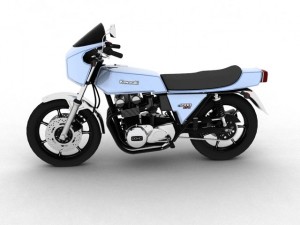 kawasaki z1r 1977 3D 모델