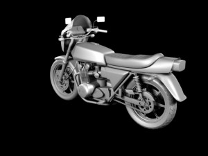 kawasaki z1r 1977 3D 모델