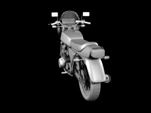 kawasaki z1r 1977 3D 모델