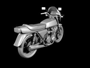 kawasaki z1r 1977 3D 모델