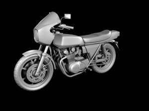 kawasaki z1r 1977 3D 모델