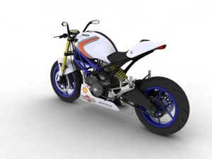 ducati monster 796 racer 2012 3D Model