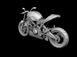 ducati monster 796 racer 2012 3D Model