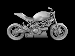 ducati monster 796 racer 2012 3Dモデル