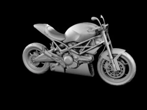 ducati monster 796 racer 2012 3D Model