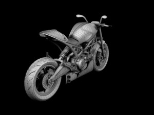 ducati monster 796 racer 2012 3Dモデル