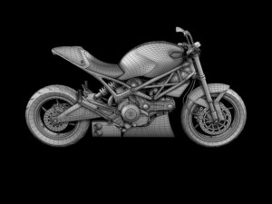 ducati monster 796 racer 2012 3Dモデル