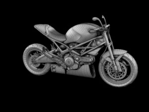 ducati monster 796 racer 2012 3D Model