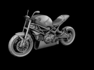 ducati monster 796 racer 2012 3D Model
