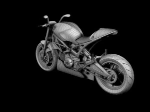 ducati monster 796 racer 2012 3D Model