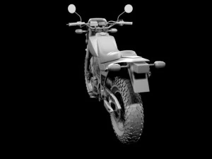 Yamaha TW200 2012 3D Modell