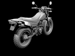 yamaha tw200 2012 3D Model
