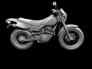 yamaha tw200 2012 3D Model