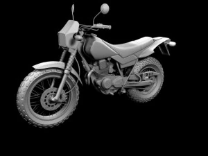 Yamaha TW200 2012 3D Modell