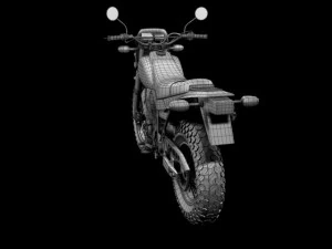 Yamaha TW200 2012 3D Modell