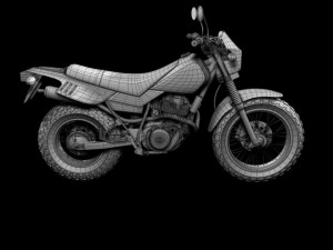 yamaha tw200 2012 3D Model