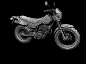 yamaha tw200 2012 3D Model