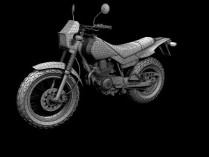 Yamaha TW200 2012 3D Modell