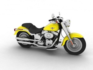 harleydavidson flstf fat boy 2012 3D Model