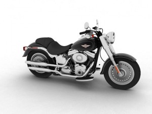 harleydavidson flstf fat boy 2012 3D Model