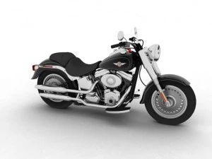 harleydavidson flstf fat boy 2012 3D Model