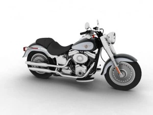 harleydavidson flstf fat boy 2012 3D Model