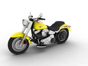 harleydavidson flstf fat boy 2012 3D Model