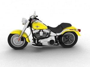harleydavidson flstf fat boy 2012 3D Model