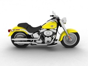 harleydavidson flstf fat boy 2012 3D Model