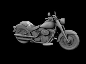 harleydavidson flstf fat boy 2012 3D Model