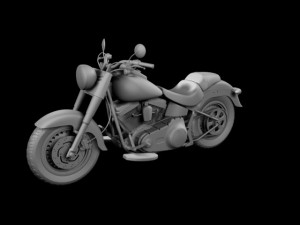 harleydavidson flstf fat boy 2012 3D Model