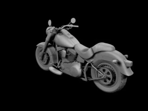 harleydavidson flstf fat boy 2012 3D Model