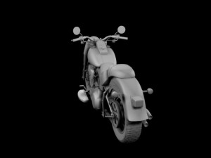 harleydavidson flstf fat boy 2012 3D Model