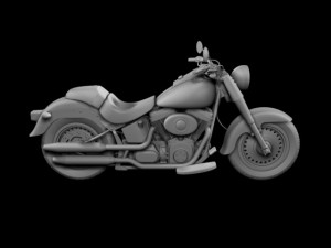 harleydavidson flstf fat boy 2012 3D Model