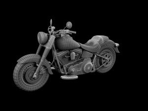 harleydavidson flstf fat boy 2012 3D Model