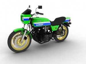 kawasaki z1000r 1981 3D Model
