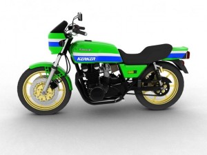 kawasaki z1000r 1981 3D Model