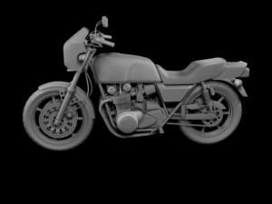 kawasaki z1000r 1981 3D Model