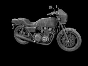 kawasaki z1000r 1981 3D Model