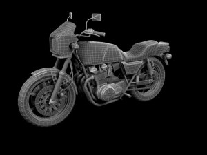 kawasaki z1000r 1981 3D Model