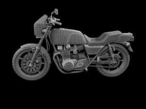 kawasaki z1000r 1981 3D Model
