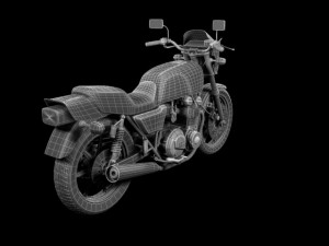 kawasaki z1000r 1981 3D Model